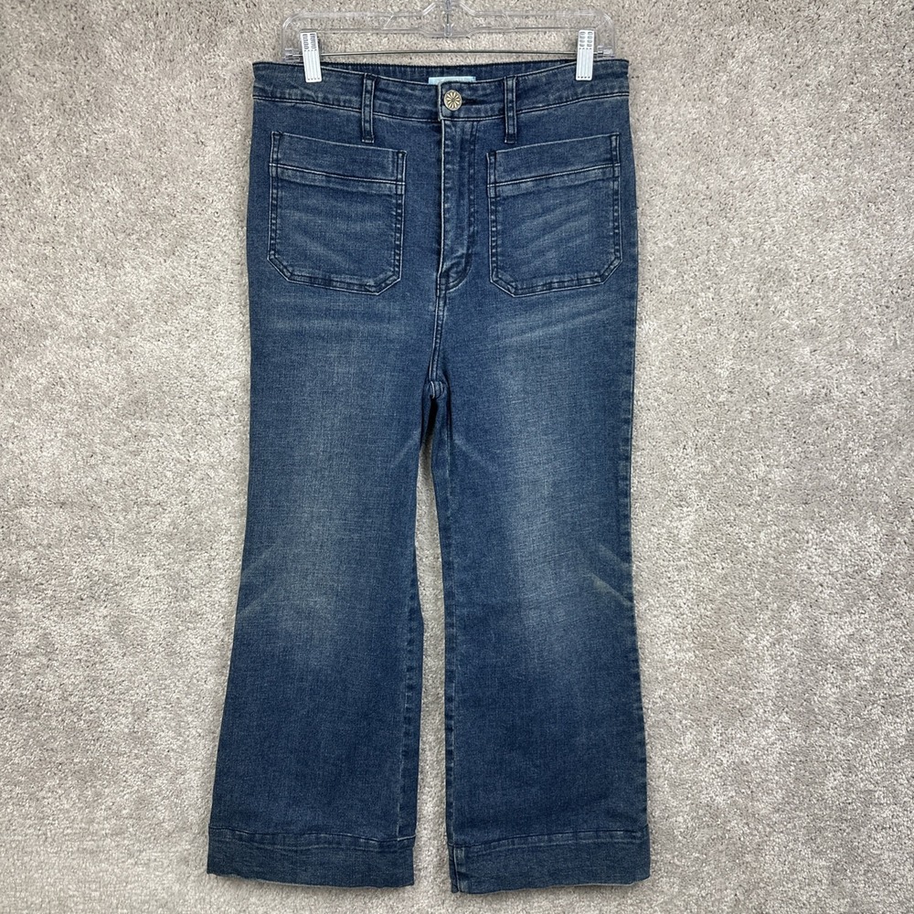 Show Me Your Mumu Cropped Farrah Trouser Jeans Cascade Wash Retro Casual Size 29